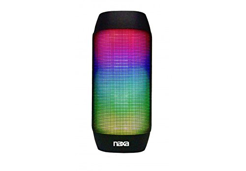 NAXA Electronics NAS-3062 Bluetooth Speaker and MP3 Player with LED Lighting Effects