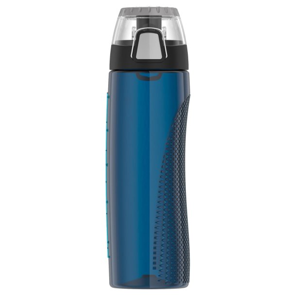 Thermos 24 Oz Plastic Hydration Bottle with Meter, Midnight Blue