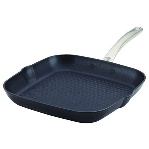 Circulon 10868 11" Ultimum Forged Aluminum Nonstick Large Square Grill Pan, Black GRILLPAN - Oven Safe, Dishwasher Safe, Induction Ready