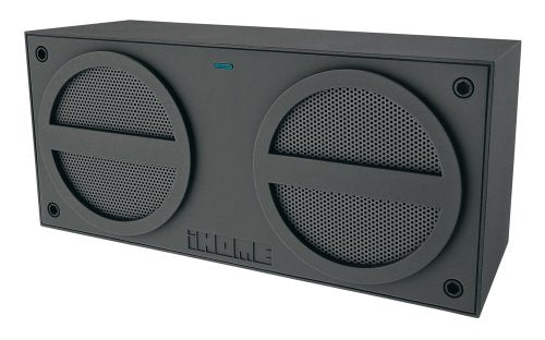 iHome iBN24GC Bluetooth Rechargeable Stereo Mini Speaker with AUX, Grey