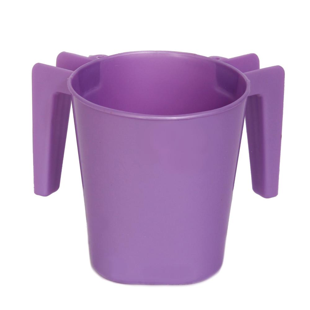 YBM Home Square Plastic Washing Cup, Purple