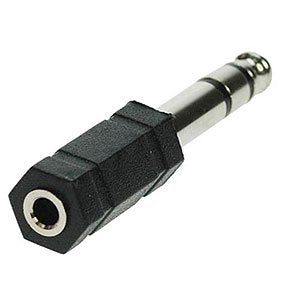 Rca Stereo 3.5mm (F) To 1/4in 6.3mm Jack(M) Adapter