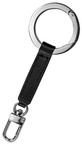 Cellet Chrome Ring Leather Strap - Black