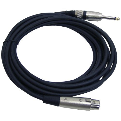 Pyle Pro PPMJL15 XLR Female to 1/4" Male Microphone Cable, 15 FT