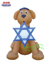 Hanukkah Golden Retriever Puppy Dog Holding Star