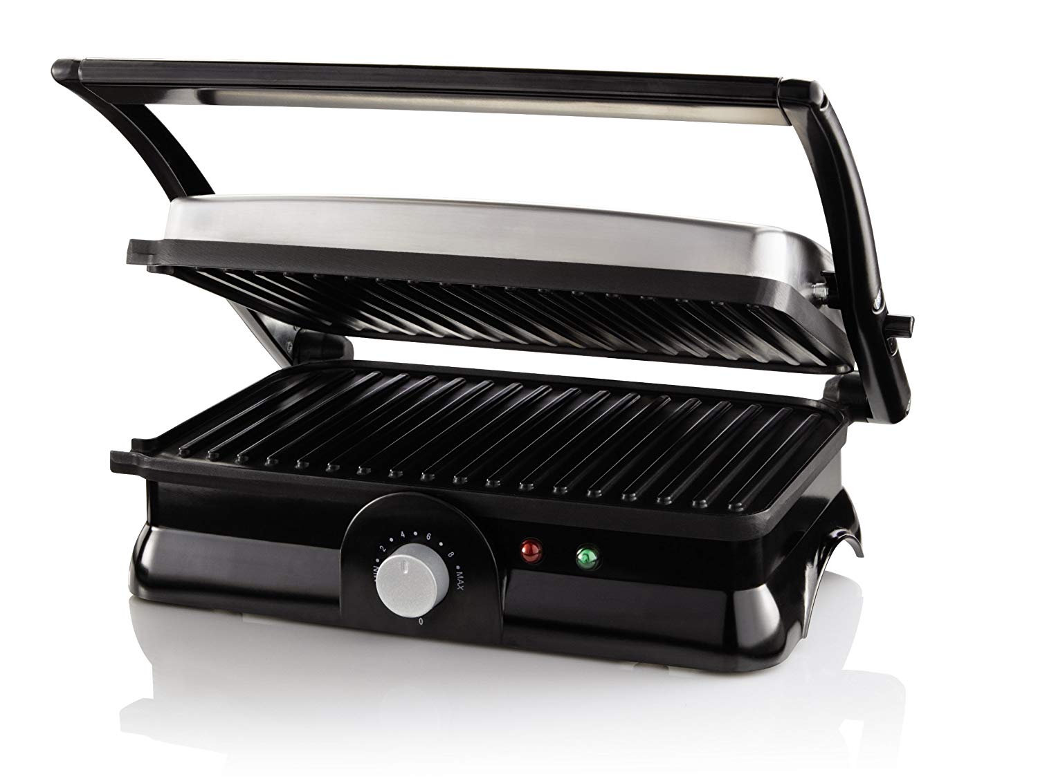 Sunbeam CKSBPM5020 2 Slice Panini Maker, Sandwich Press & Grill with floating hinge for variable thickness (13.9" x 12.3" x 6")