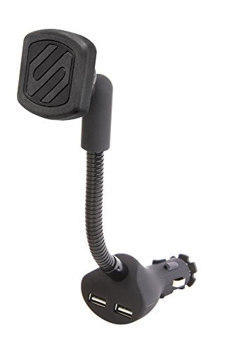 SCOSCHE MagicMount Magnetic Power Outlet Mount Holder for Vehicles, Black