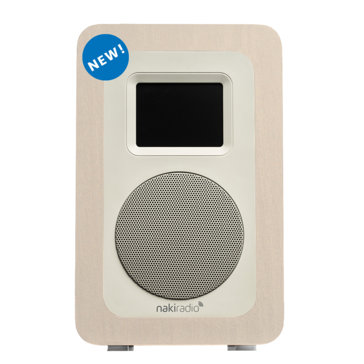 Naki Radio MK100, Kosher Wifi Radio Player Streaming ONLY Pre Approved Jewish Radio Stations (works through Wifi) , White Maple, Fast Forward/Rewind and Headphone Jack