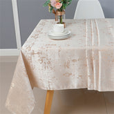 Majestic Giftware Jacquard Tablecloth, White/Gold, (Various Sizes)