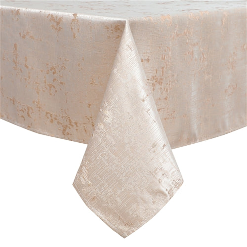 Majestic Giftware Jacquard Tablecloth, White/Gold, (Various Sizes)