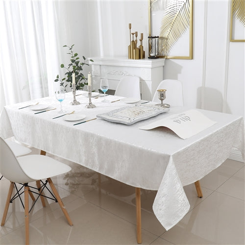 Majestic Giftware Jacquard Tablecloth, Off White, (Various Sizes)