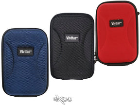 Vivitar Hard Shell Carrying Case for Cameras - Medium (Black, Blue, Red, White)