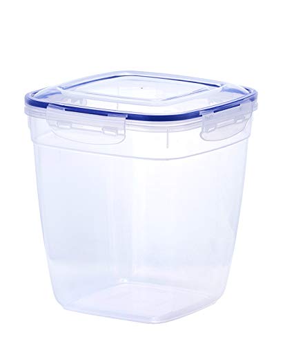 Superio Square Deep Sealed Container For Food (5 Qt.) Plastic Container With Lid Keeps Food Fresh, Perishable, Shelf Stable