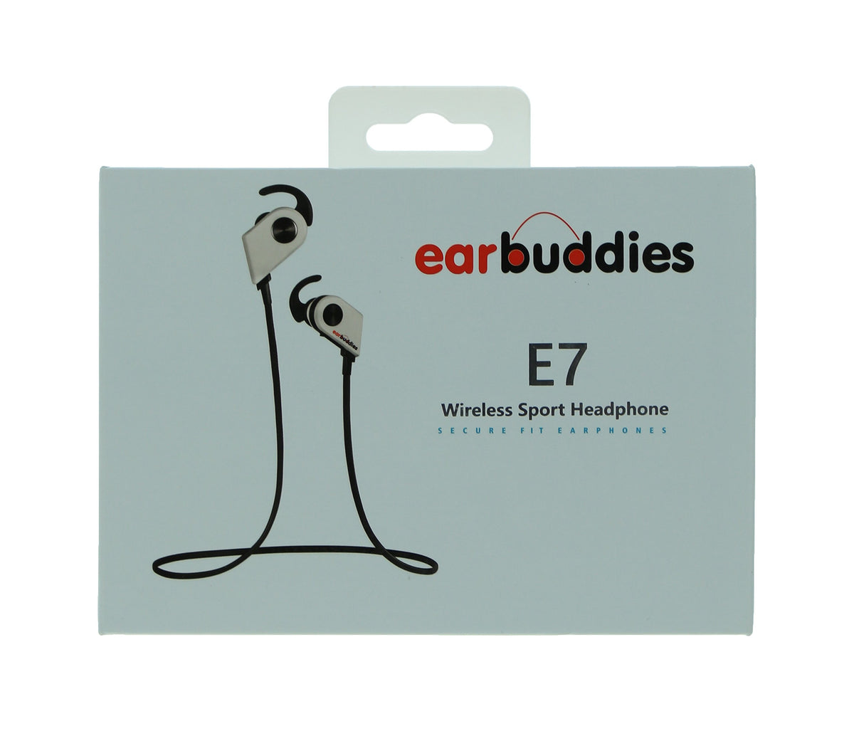 EarBuddies - E7 Wireless  Magnetic Sport Earbuds, Silver