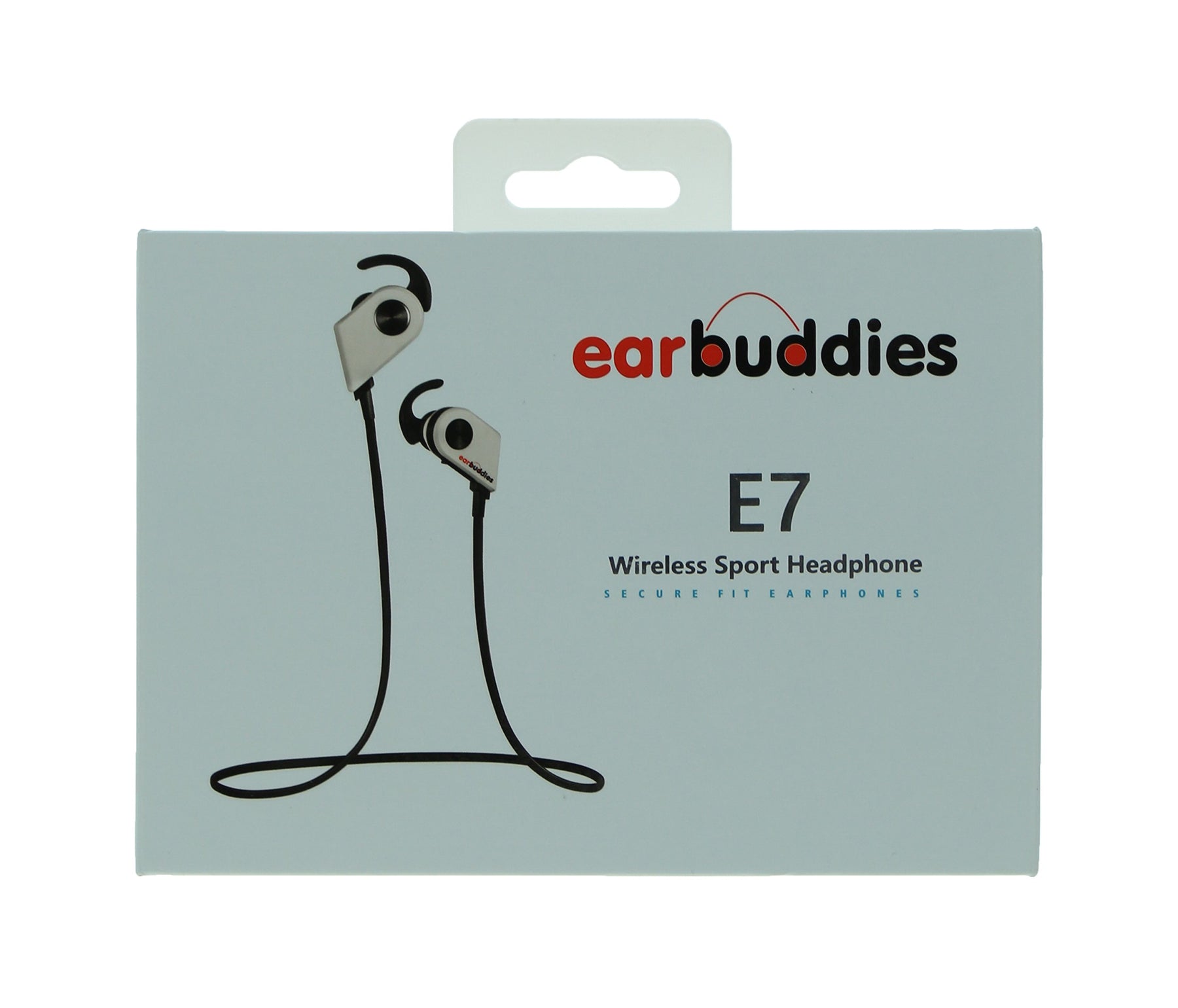 EarBuddies - E7 Wireless  Magnetic Sport Earbuds, Silver