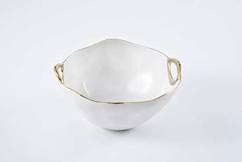 Pampa Bay Large Bowl with Golden Handles