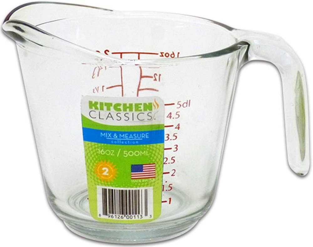 Kitchen Classic - Glass 2 Cup Measuring Cup