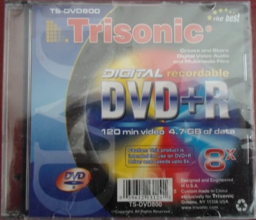 TRISONIC DVD-R BLANK DVD 2 PACK