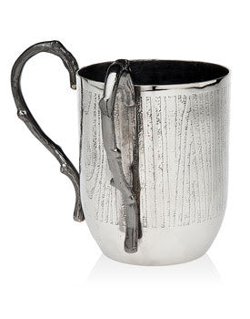 Godinger Woodland Washing Cup Brown Handles