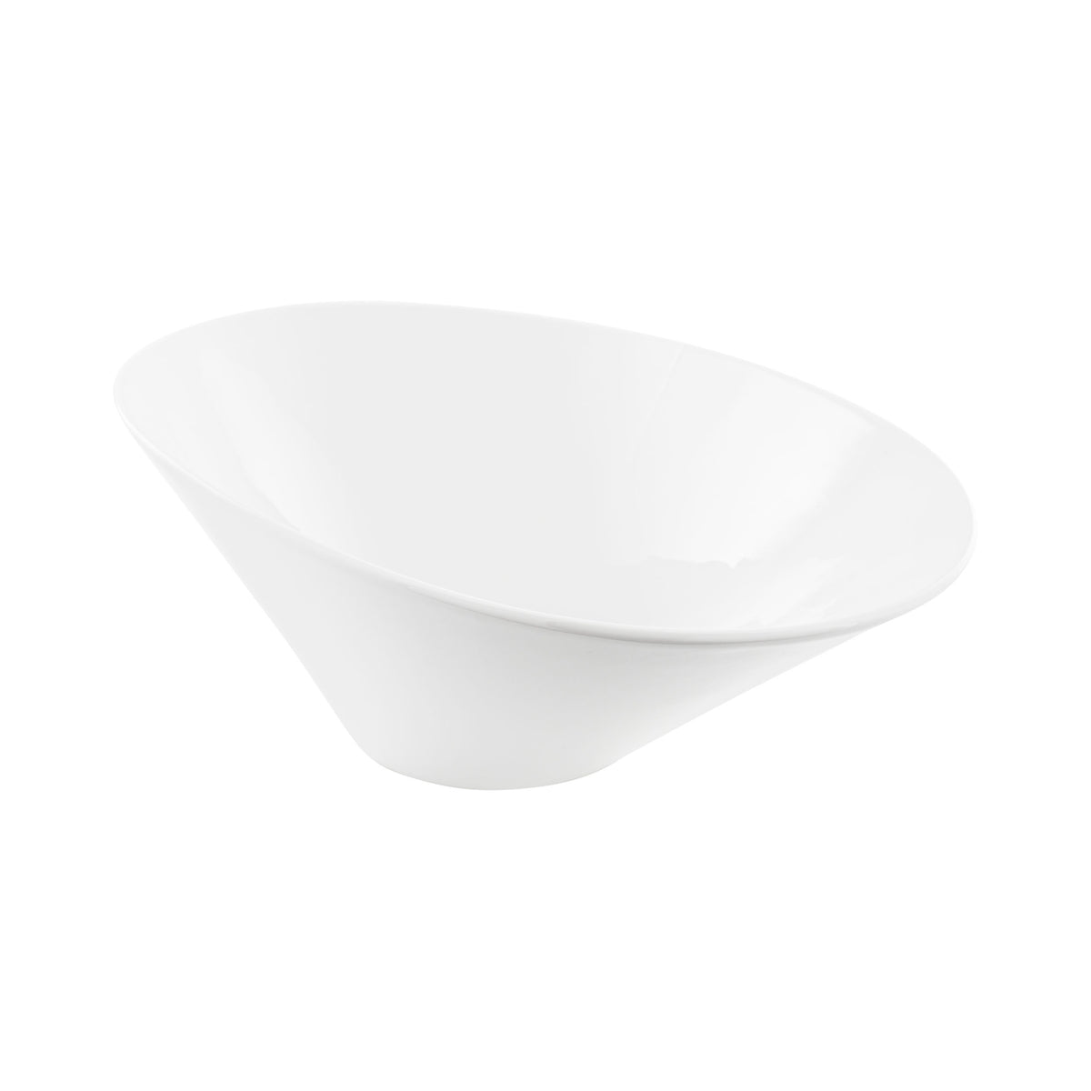 Vikko Lightning - Oval Spirit White Bowl, 82 oz