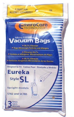 EnviroCare technologies Eureka Style SL Vacuum Cleaner Bags, 3 Pack -  Microfiltration VACBAG TYPESL