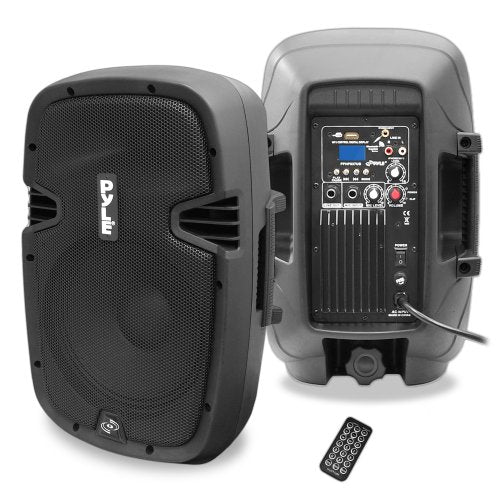 Pyle Bluetooth Loudspeaker PA cabinet Speaker System Powered 2-way full range sound, USB reader, 8-inch, 600 Watt, AM/FM Radio, Aux input (NOT Dual Voltage - Box Description is Wrong)