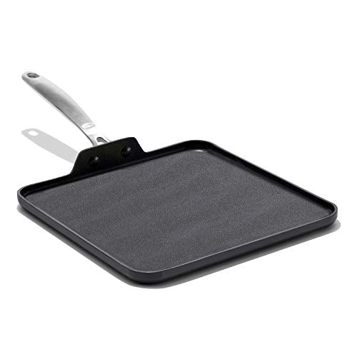 OXO Good Grips Pro Nonstick Dishwasher Safe Black Griddle Pan, 11"