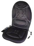 Wagan Ergo Comfort Rest Heated Massage Magnetic Cushion - Car and Home Power Adapters Included