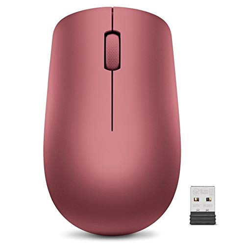 Lenovo 530 Wireless Mouse with Battery, Cherry Red