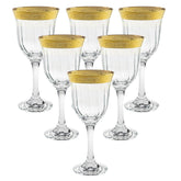 Brilliant Golden Goblets, Set of 6