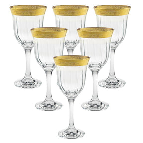 Brilliant Golden Goblets, Set of 6