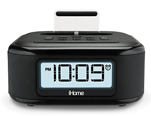 iHome iPL23 Stereo FM Clock Radio with Lightning Dock Charge/Play for iPhone 5/5S 6/6Plus