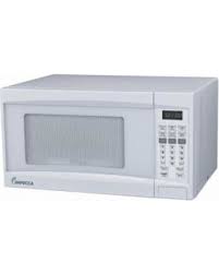 Impecca .7 Cubic Ft 700 Watt Countertop Microwave Oven - White