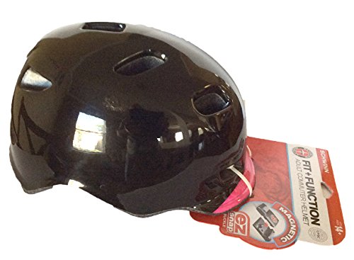 Schwinn Fit + Function Women Commuter Helmet 14+ Magnetic EZ Snap Buckle (Black, Pink)
