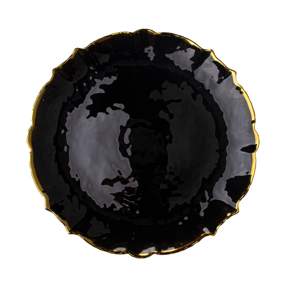 Vikko Decor - Cedar Design - Glass Charger - Assorted Colors