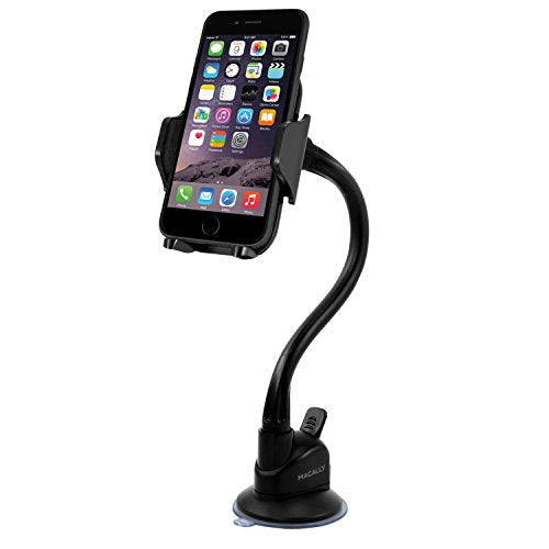Macally mGrip Adjustable Suction Cup Holder - Black