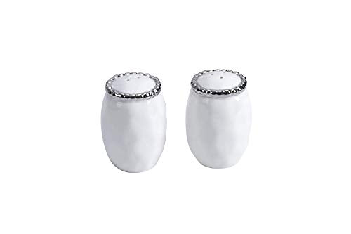 Pampa Bay Salerno Porcelain Salt & Pepper Shakers White - Assorted Colors