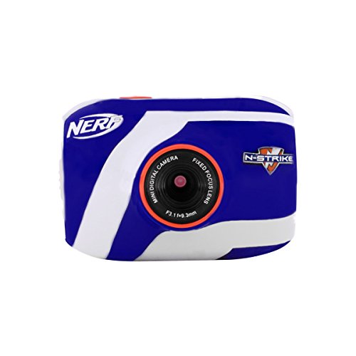 Nerf Action Camera 78056, 1.8" Screen, 4x Optical Zoom, Stores up to 100 Pictures, 5. MP, Video 720p, NO FLASH, Rechargeable Battery, Software CD With Special Effects