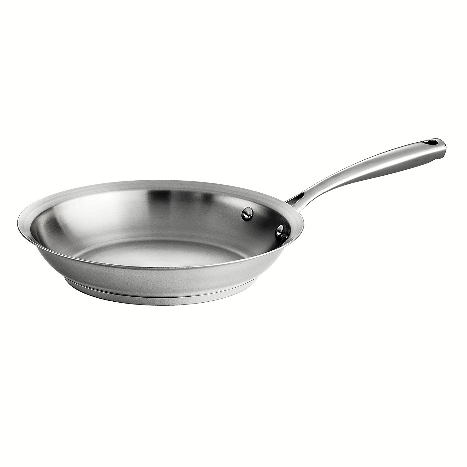 Tramontina 80101-021DS 12" Gourmet Prima 18/10 Tri-Ply Base Fry Pan, Stainless Steel - Induction Ready, Dishwasher Safe, Oven Safe FRYPAN