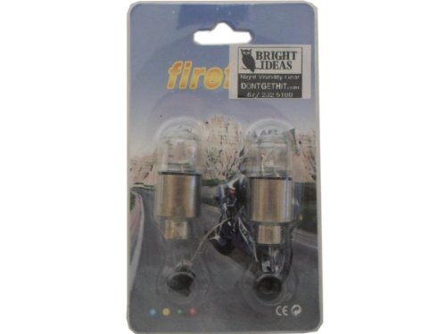 Bright Ideas Bicycle Bike Tire Valve Lights, 2 Pack