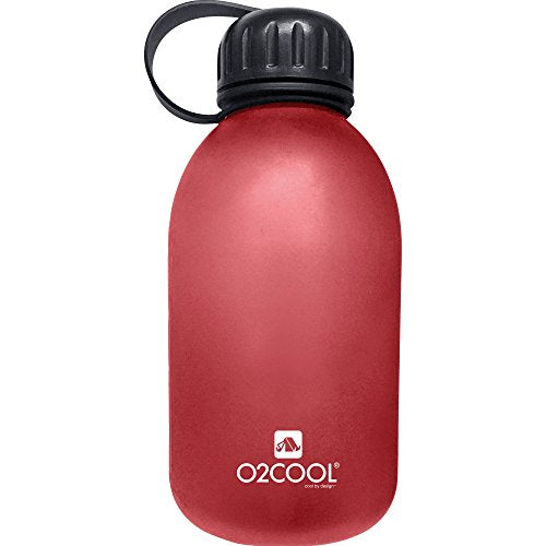 O2Cool 1L/33.8 Oz Canteen Tritan Bottle, Red