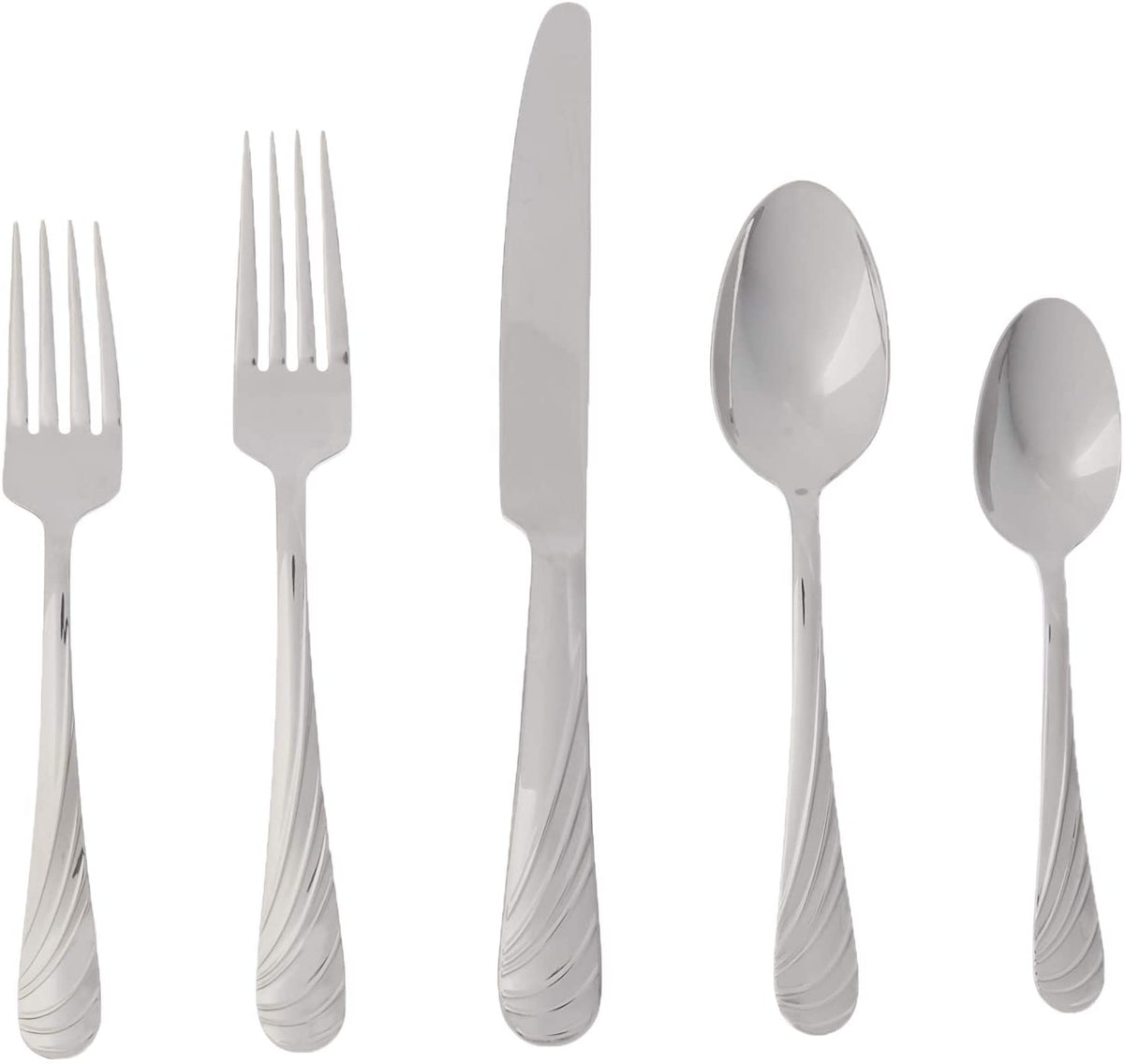Mikasa Swirl 20-Piece 18/10 Stainless Steel Flatware Set , Service for 4