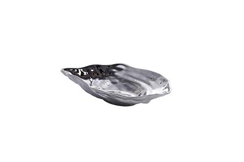 Pampa Bay Porcelain Medium Oyster Bowl, Silver