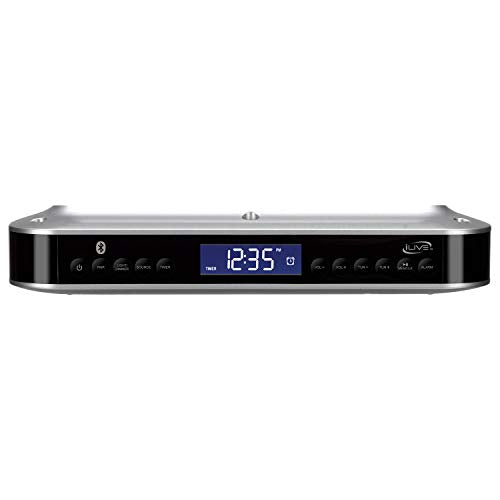 iLive IKB318S Wireless Under Cabinet Music System, Bluetooth, FM Radio - 9.09 X 7.32 X 2.44 Inches, Includes Mounting Hardware