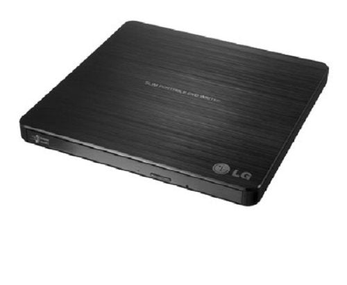 LG Electronics 8X USB 2.0 Ultra Slim Portable CD DVD+/-RW External Drive with M-DISC Support, Retail (Black) GP60NB50