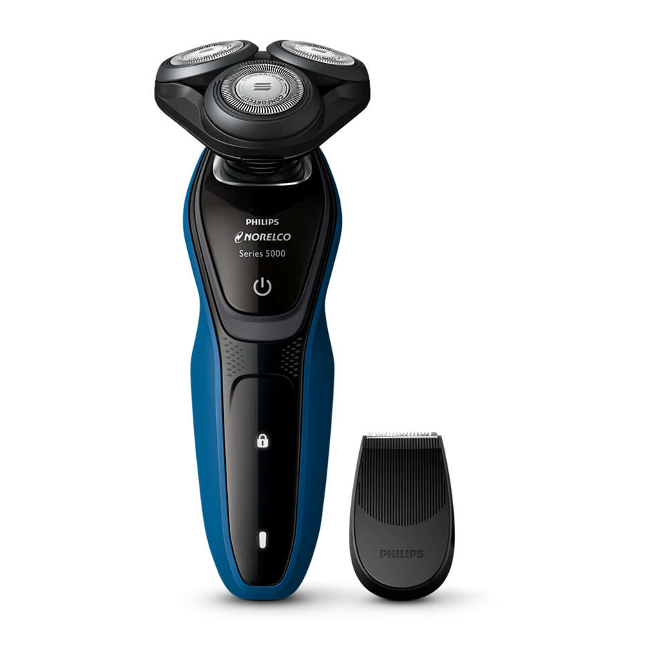 Philips Norelco Electric Shaver 5175 Click-On Precision Trimmer No Lift And Cut