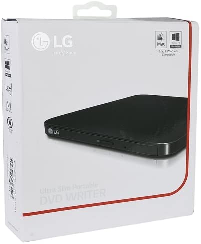 LG - Slim Portable External DVD Writer/Player & DVD M-DISC