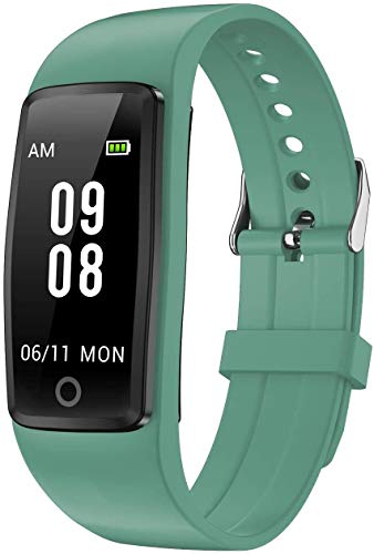 Willful - Fitness Tracker Simple Pedometer Watch, Tracks Your Steps, Distance, Calories, Sleep Quality, Green