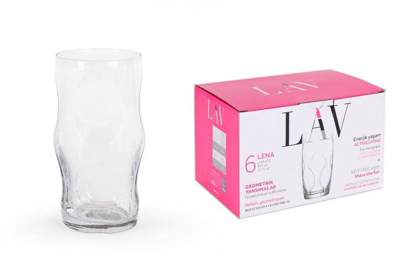 Lav 12.25 Oz Drinking Glasses, Lena - Set of 6