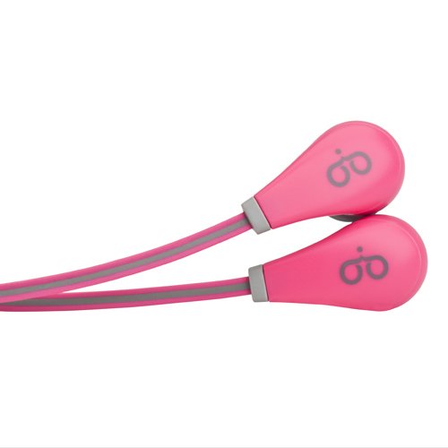 PURGEAR Pure Boom Premium Sound Earphones Earbuds with Microphone & Pouch, Pink